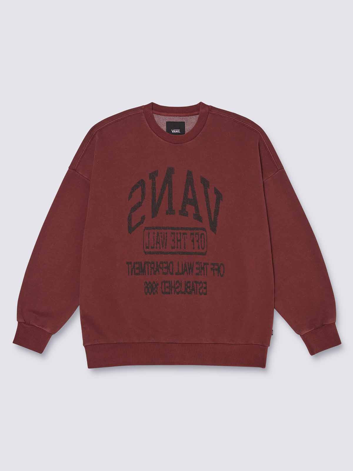 VANS マルチパターン ハーフジップ スウェットトレーナー ヴァンズ