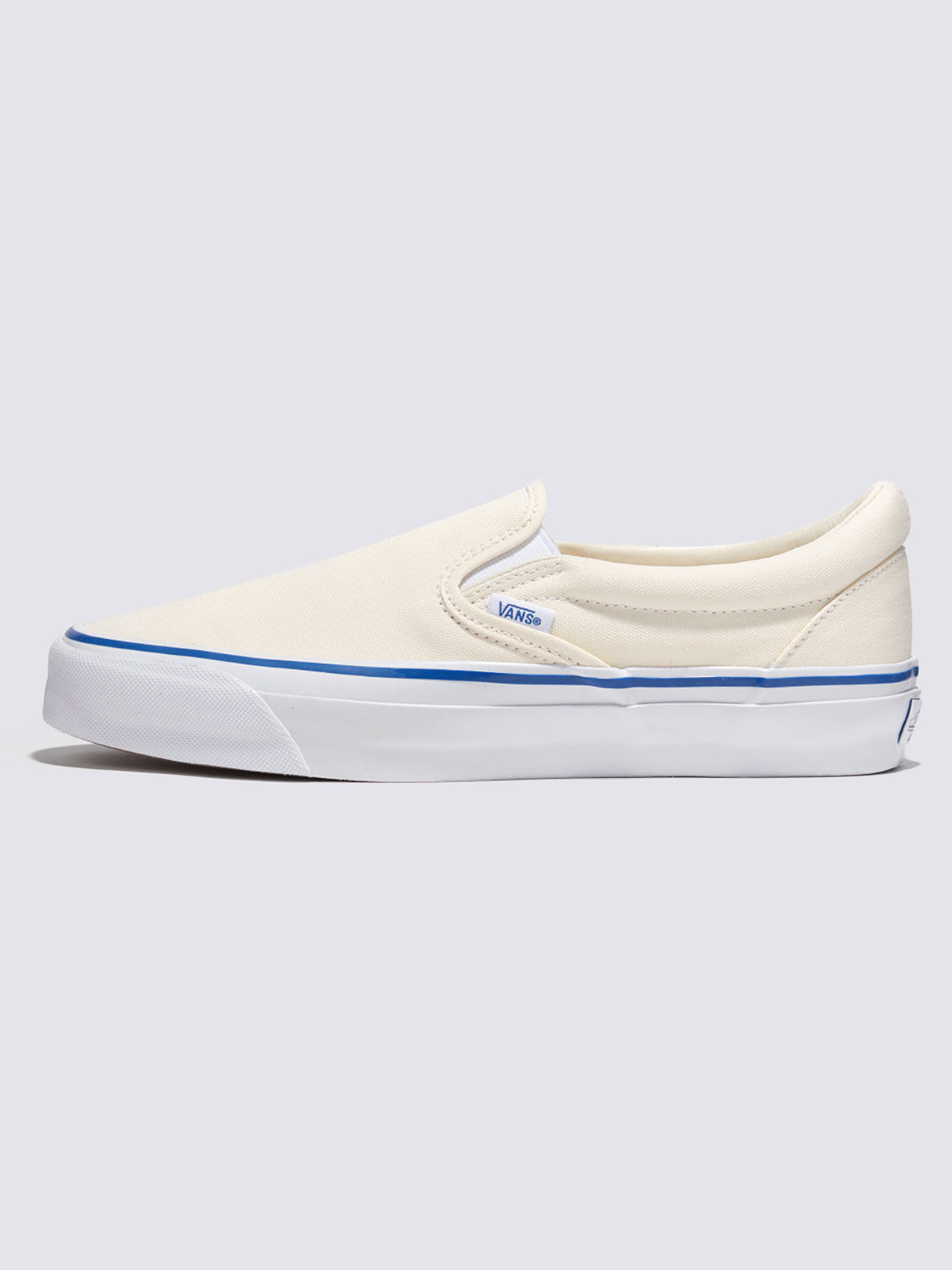 Vans beige sales slip ons