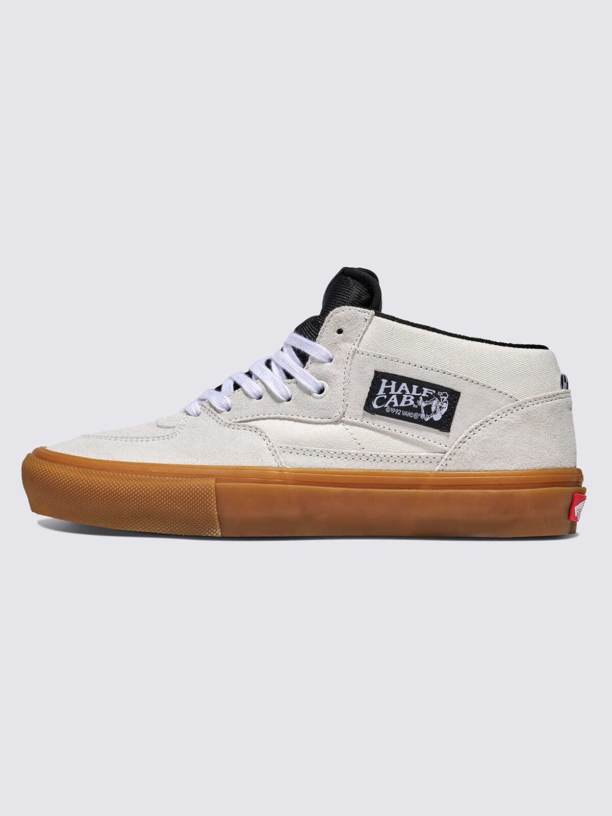 新品□バンズ ハーフキャブ 白 オールレザー 28cm HALFCAB VANS