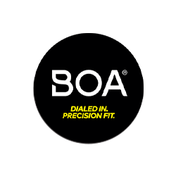 BOA® フィットシステム<br>ダイアル操作による素早い着脱