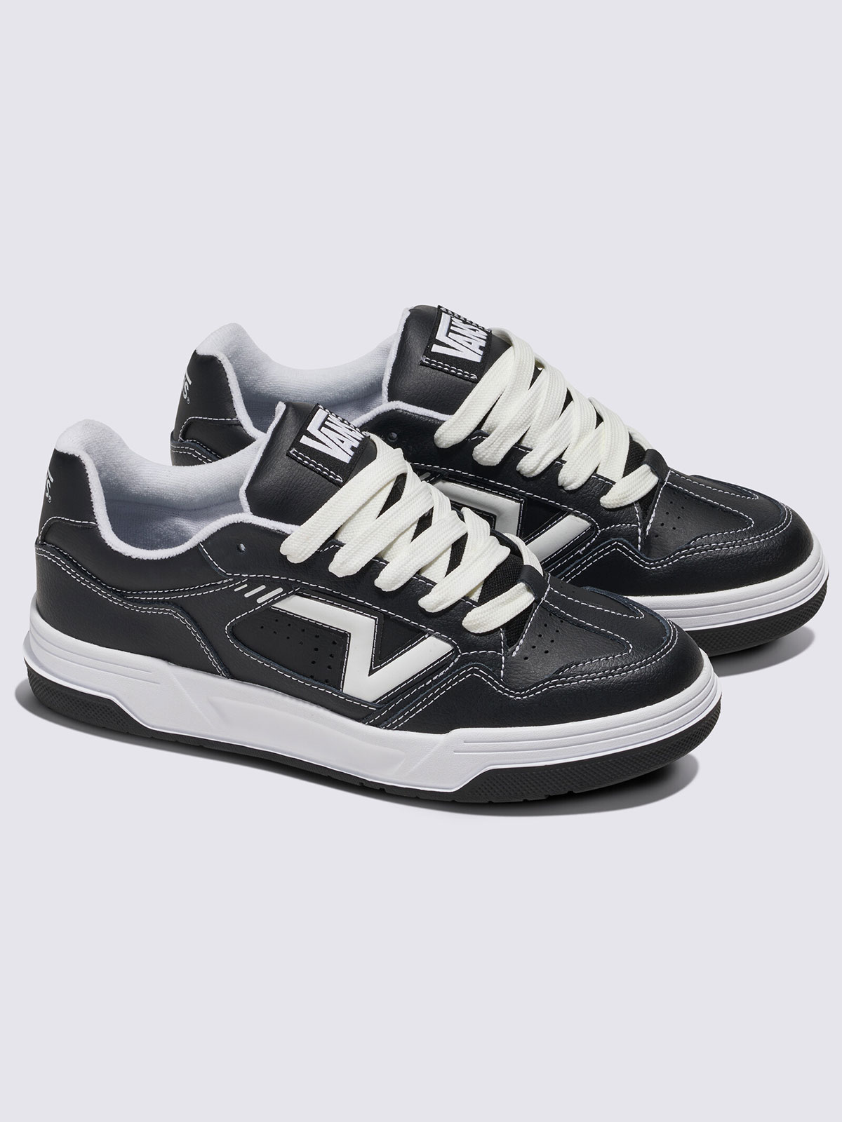 VANS スニーカー アップランド　トリプルブラック　クロコ　25cm VANS - VANS スニーカー アップランド トリプルブラック クロコ