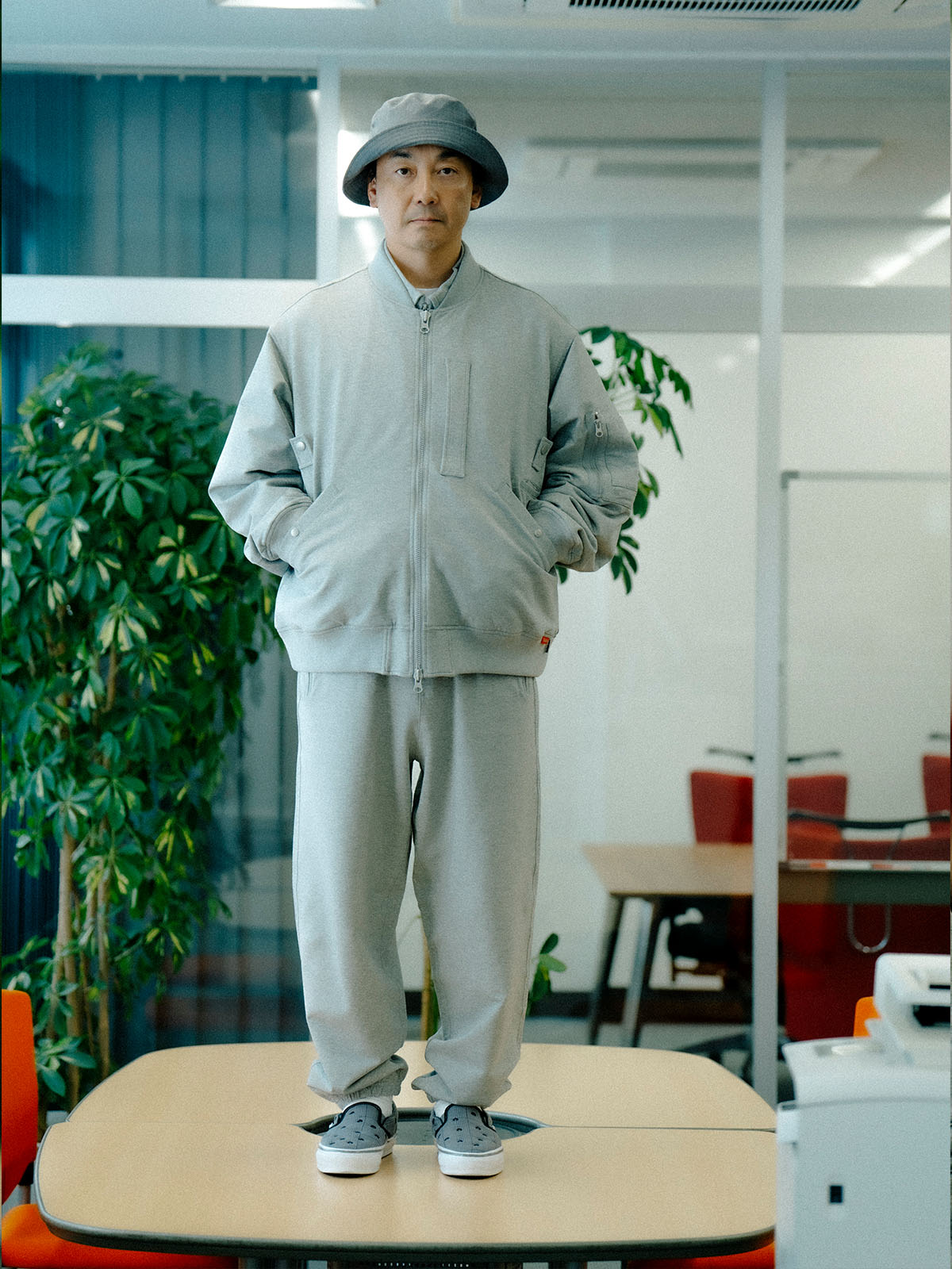 HARAJUKU PUNK スウェット MA-1 ジャケット image number 11