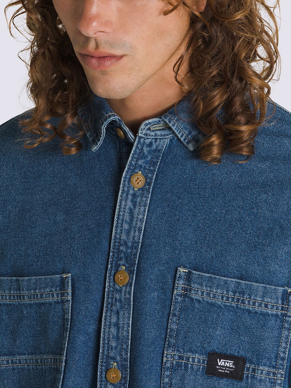 STEVENS デニム ロングスリーブシャツ image number 3