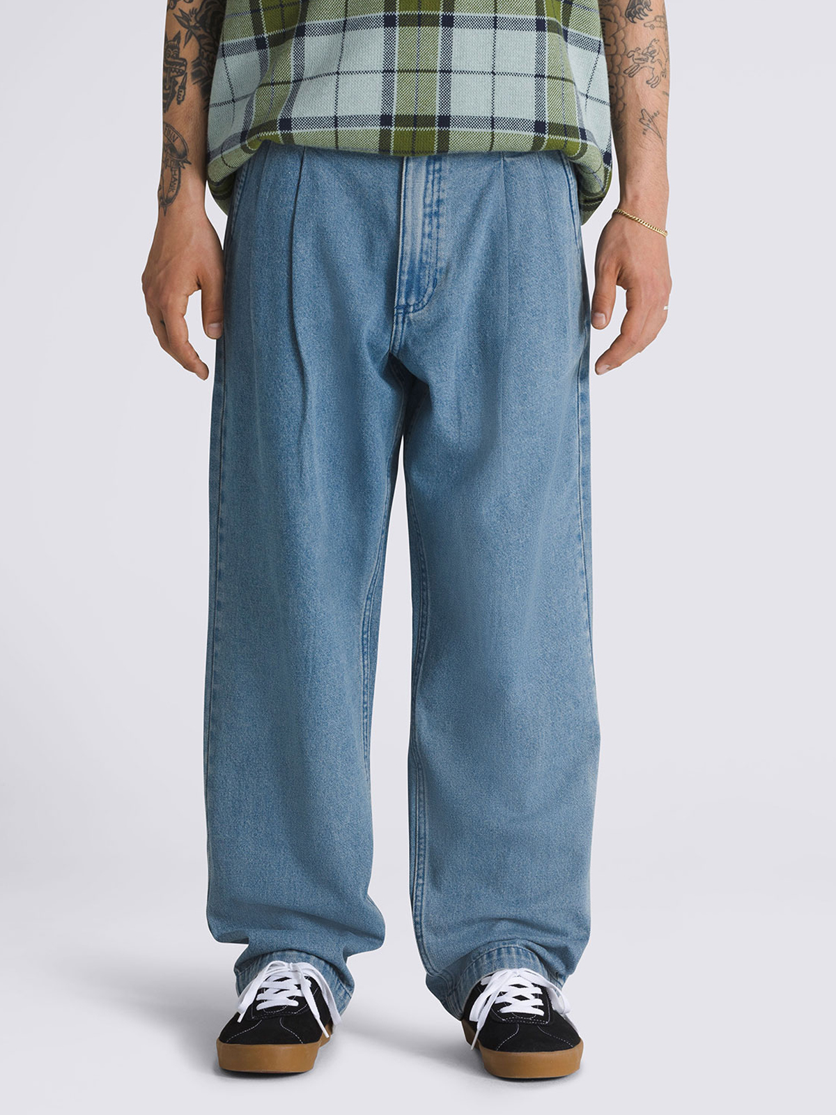 AUTHENTIC ルーズテーパード デニムパンツ image number 0