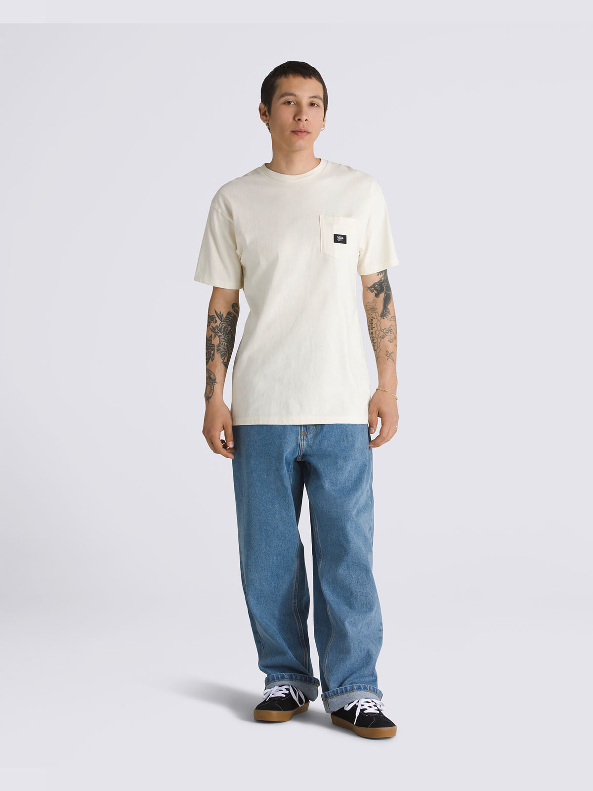 チェック5 バギーデニムパンツ image number 2