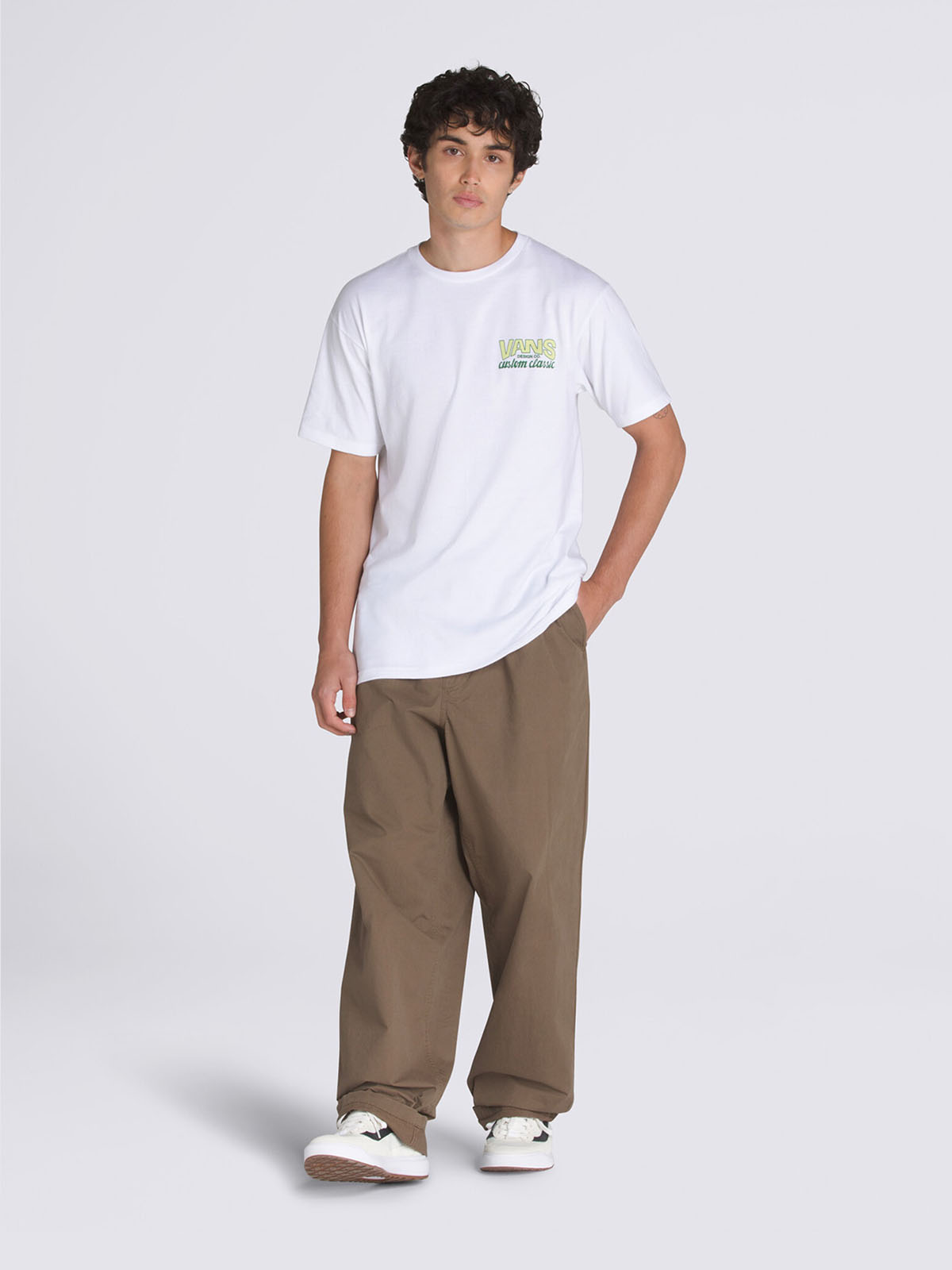 バギーテーパード エラスティック ウエスト パンツ image number 2