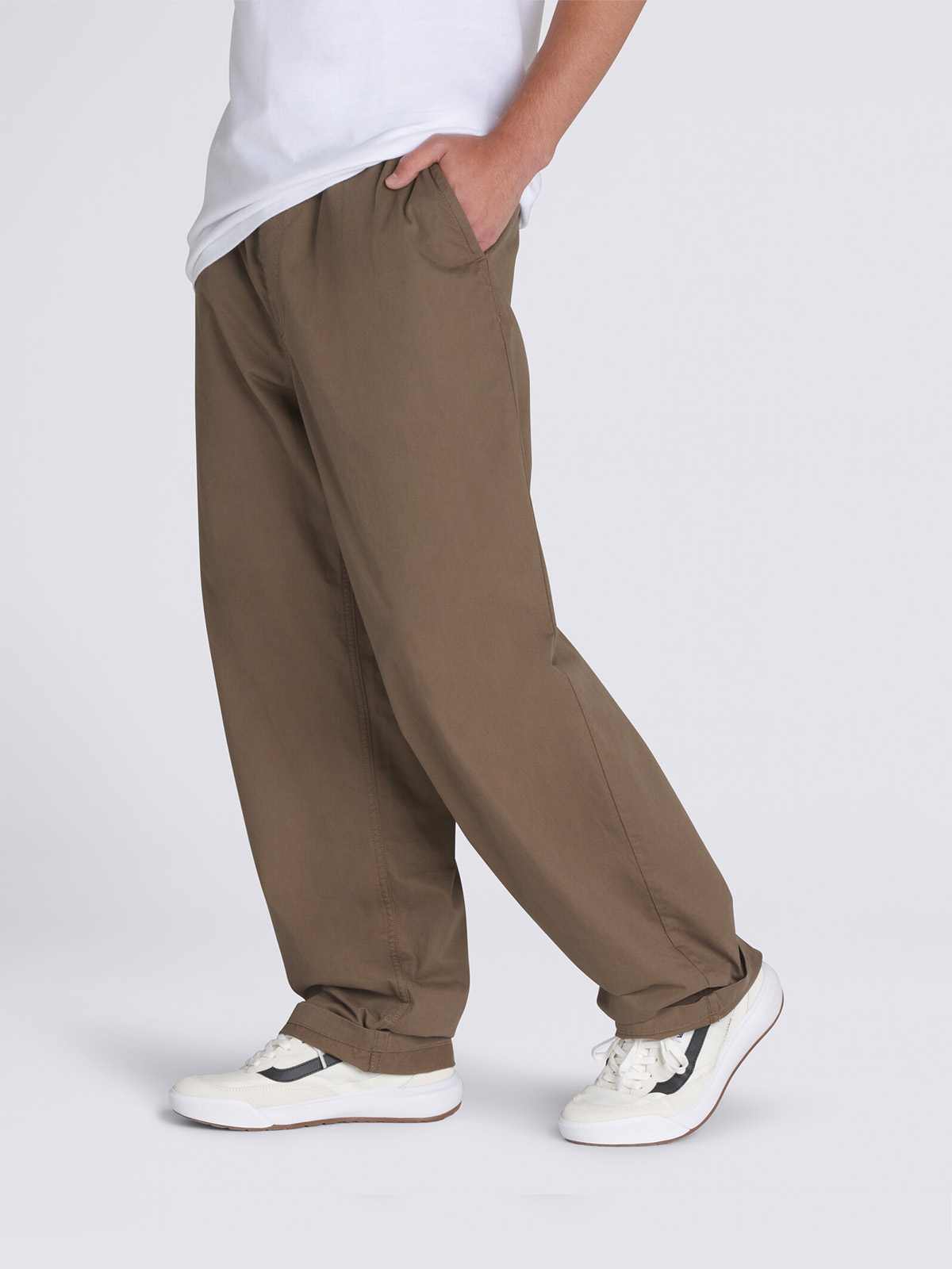 バギーテーパード エラスティック ウエスト パンツ image number 4