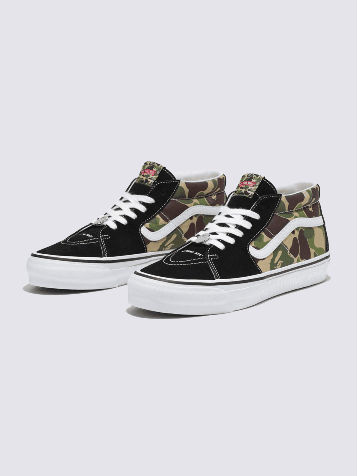 VANS×APE sk8 mid 26cm カモフラ 箱付き ヴァンズ エイプ