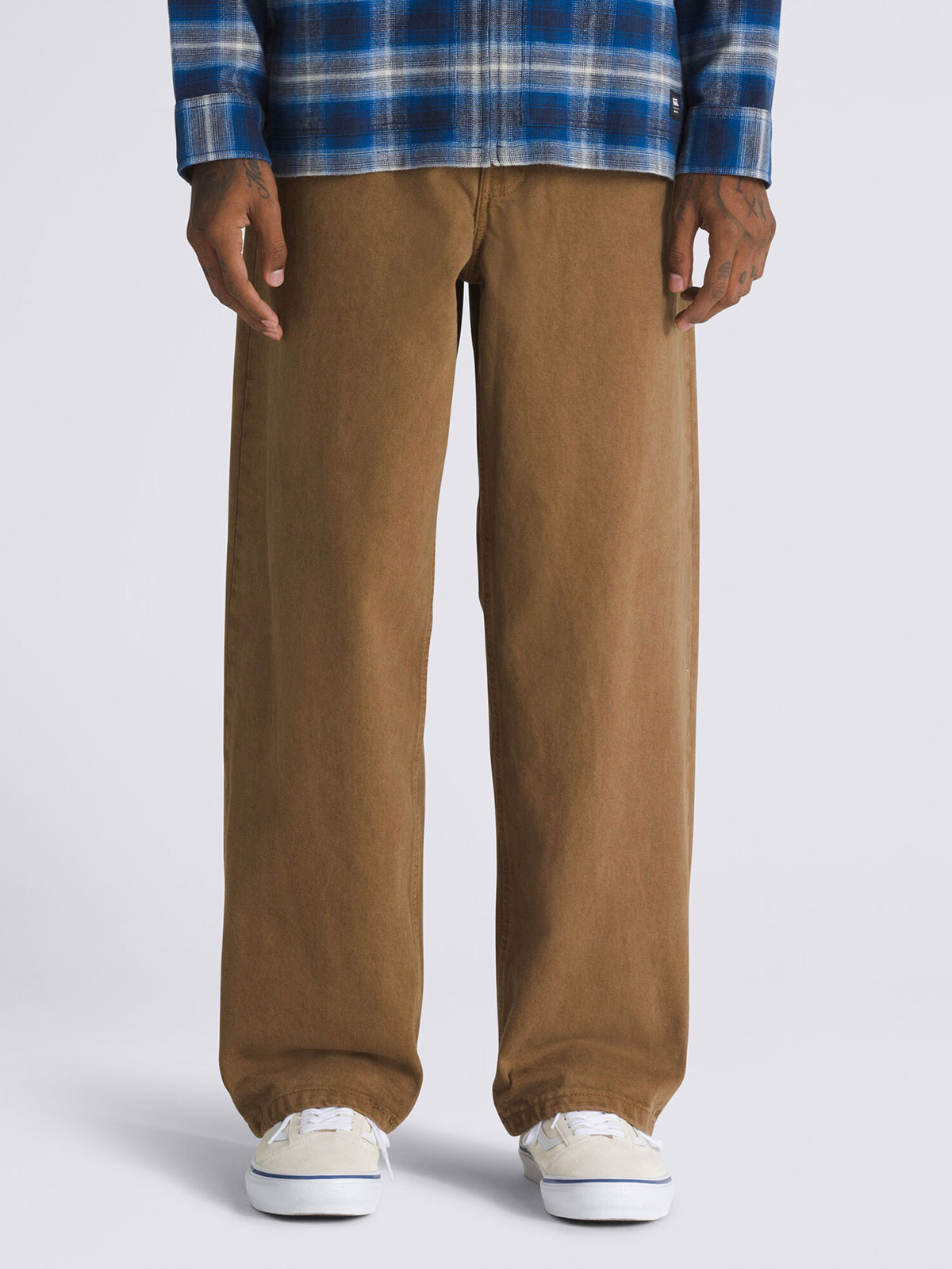 チェック5 バギーデニムパンツ image number 0