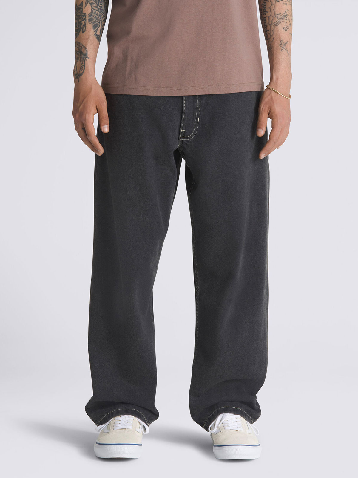 スケート チェック5 ルーズデニムパンツ image number 0