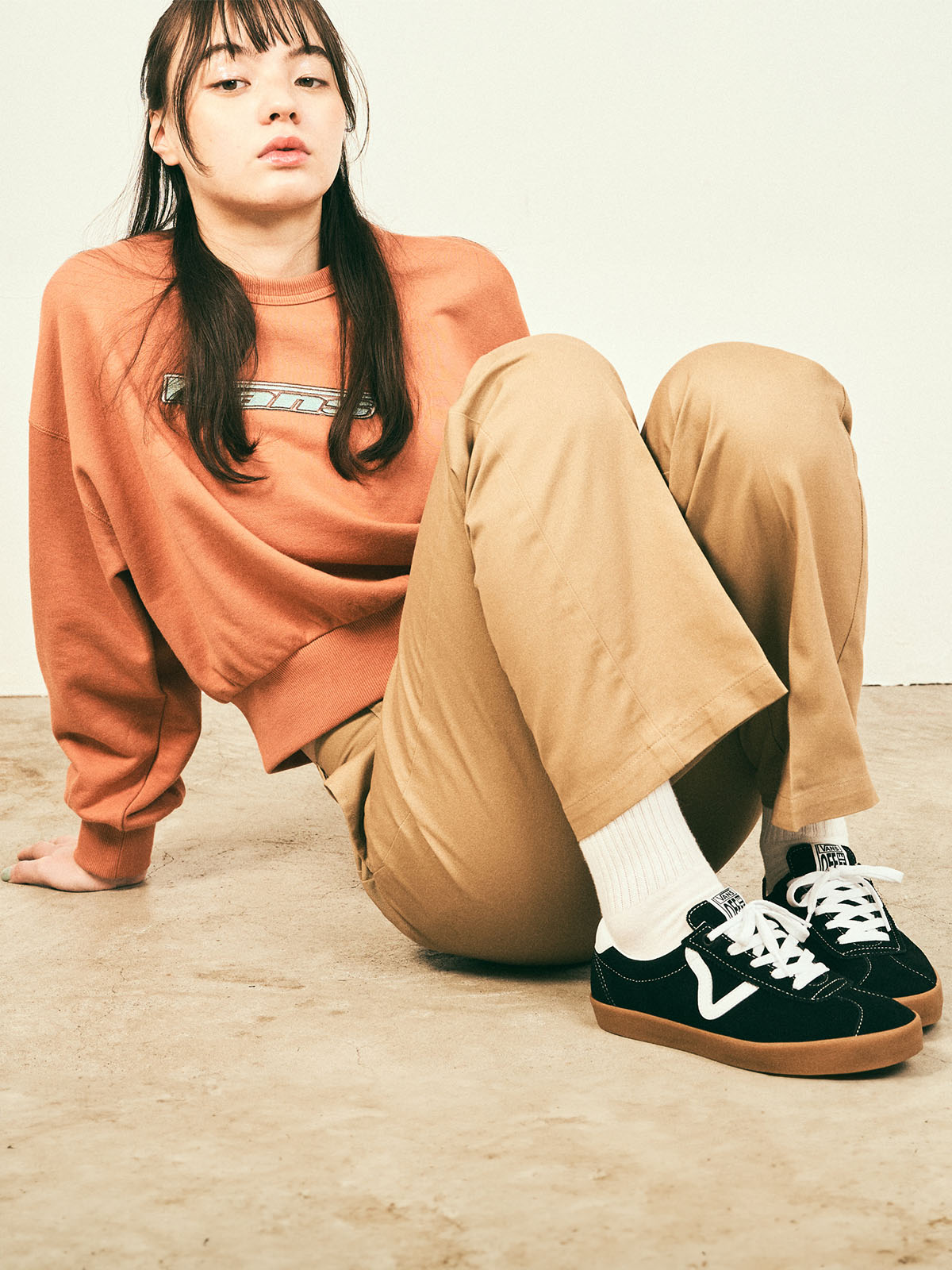 VANS SPORT LOW バンズ CHOCOLATE BROWN スニーカー VANS [SPORT LOW VN000CQRZR6] (BAMBINO CHOCOLATE BROWN)