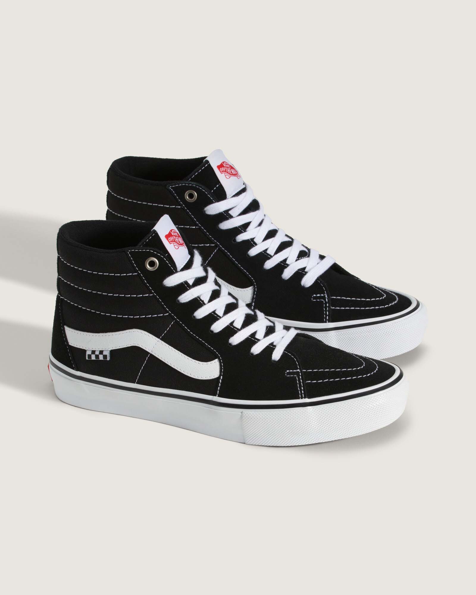 【新品未使用・希少】VANS USA製 SK8-HI スケートハイ アメリカ製 USA製 90s VANS SK8-HI CHECKERBOARD 黒ピンク US9.5/27.5cm