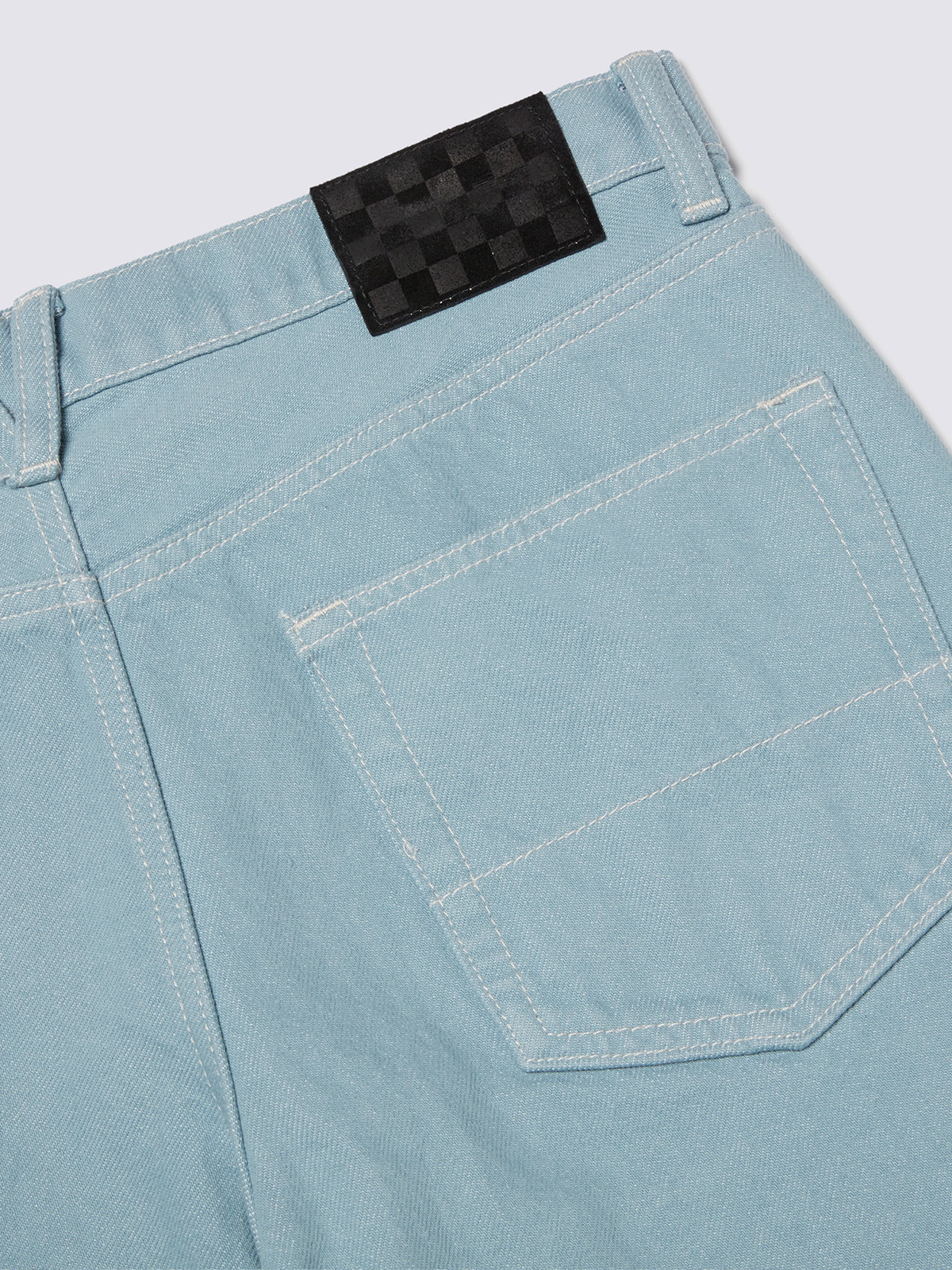 チェック5 ルーズデニムパンツ image number 4