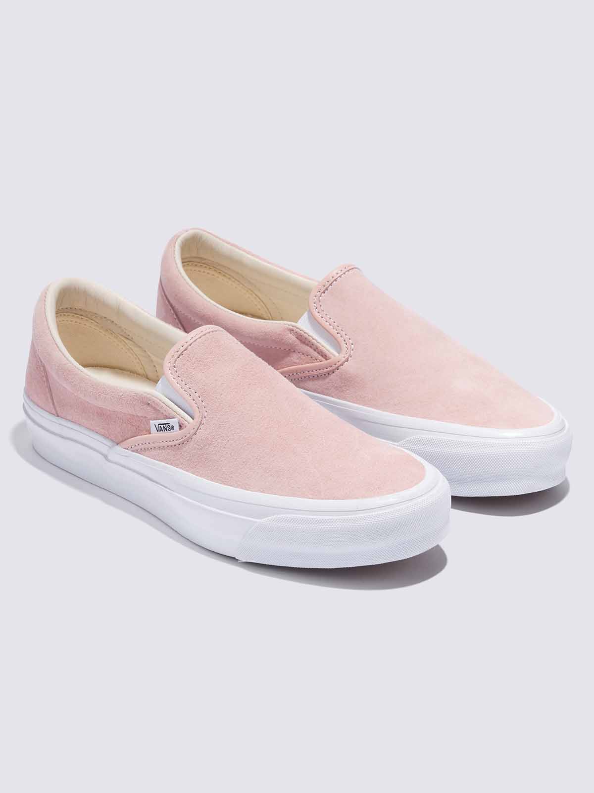 Amazon | [バンズ] SLIP-ON 59 (PIG SUEDE) OATMEAL/SNOW WHITE